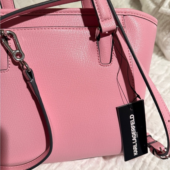 Karl Lagerfeld Pink Satchel Bag - Picture 3 of 8
